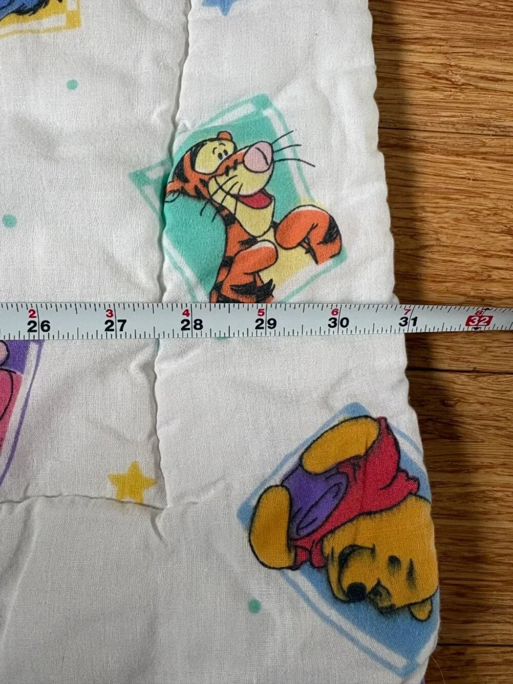 Vintage Winnie the Pooh Eeyore Tigger & More Comforter Baby Crib Blanket 1995
